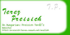 terez preisich business card